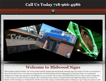 Tablet Screenshot of midwoodsigns.com